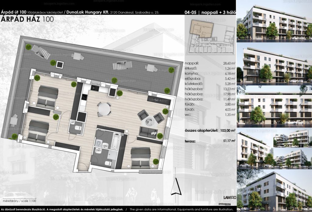 Cordia alaprajz lap jav